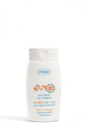 LOCIÓN SOLAR RESISTENTE AL AGUA PARA NIÑOS SPF 50+ – ZIAJA