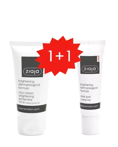 SET BLANQUEADOR CREMA DE DÍA + GEL CORRECTOR DE MANCHAS – ZIAJA MED