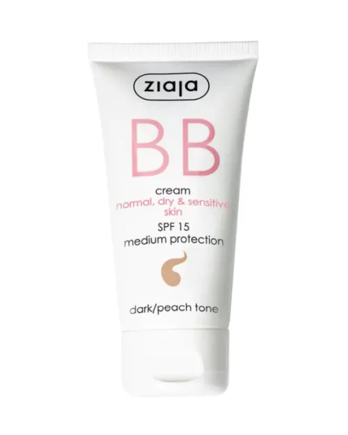 BB CREAM PARA PIEL SECA, SENSIBLE, DESHIDRATADA O NORMAL SPF 15 TONO OSCURO – ZIAJA