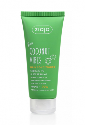 ACONDICIONADOR ENERGIZANTE CON NOTAS DE COCO COCONUT & ORANGE VIBES – ZIAJA