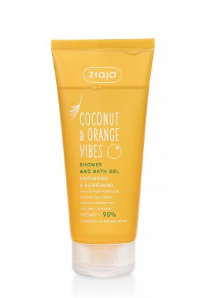 GEL DE DUCHA Y BAÑO ENERGIZANTE Y REFRESCANTE COCONUT & ORANGE VIBES – ZIAJA
